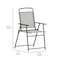 Flash Furniture Gray Folding Sling Patio Chairs with Armrests, 4PK 4-GM-SC098-GY-GG - alternate 8